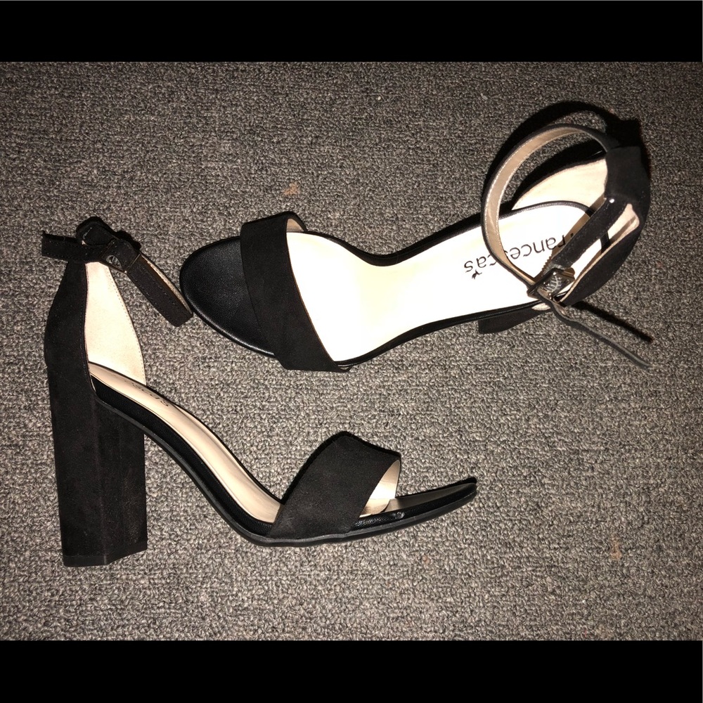 Black High Heel Sandals
